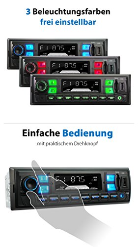 XOMAX XM-RSU255BT Autoradio con Vivavoce Bluetooth...