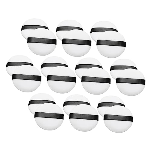 PartyKindom Delicate Touch Makeup Puff 20pcs Small Powder for Face Cosmetics Comfortable Material for Home Salon Use