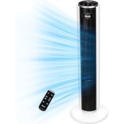 Ventilador Airis Levoit Ventilador de Torre con Mando a Distancia, Exclusivo en Amazon, Ventilador Silencioso 28dB y 39W, Oscilación 90° con 7m/s, 4 Modos 5 Velocidades, Temporizador 12 Horas, Fácil de Montar