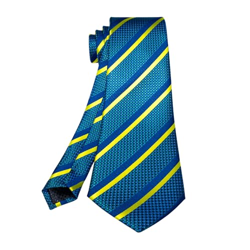 Image of 5PCS Mens Premium Silk Tie, Pocket Square, Cufflinks, Drilled Tie Ring and Lapel Pin Set for Wedding Groom Party