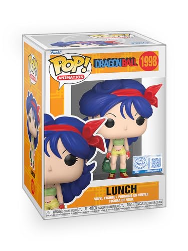 Epic Collectibles Pop Anime: Dragon Ball - Lunch (Launch) with Blue Hair Exclusive Vinyl Figure Bundled with Box Protector Compatible for Funko