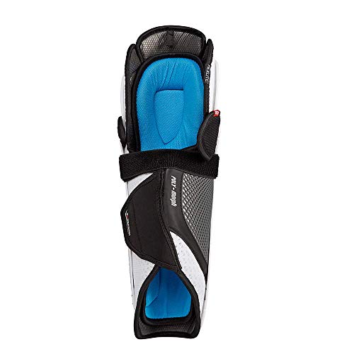 Stx Hp Sg30 Jr 12 We/Be Ice Hockey Surgeon Rx3 Shin Guards, 12", White/Blue, 12" #TOP2