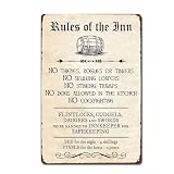 Aowotu Celtic Tavern Rules Sign