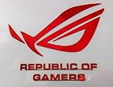 VATH Made Republic of Gamers RED Metal Sticker 50 x 42mm / 2' x 1 11/16' [717]