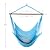 Upgraded Caribbean Hammock Chair with Detachable Metal Bar, Large Hammock Swing Chair, XL Rope Hanging Chair for Outdoor Indoor, 330 LBS Weight Capacity, DeepSkyBlue