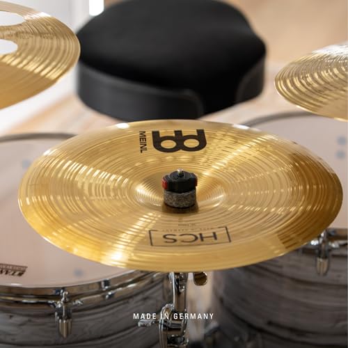 hcs ultimate cymbal set box pack for drums with hihats ride crashes china splash bell and free 16 trash crash  made in germany  durable brass 2-year warranty
