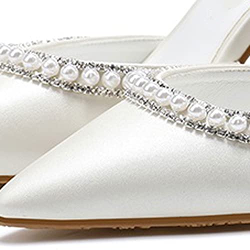 Talons pour femmes pointues en perles avec maintien et confort