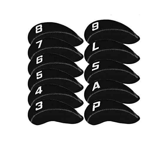 Andy's Orchids Golf Head Covers, Iron Club Protector Set, Interchangeable Applicable Deluxe Gift Left Hand Right Hand Practical Rod Sleeve With Number Tag 11Pcs/Set #TOP4