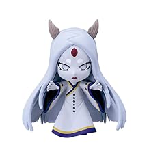 BANDAI Chibi Masters Kaguya tsutsuki Anime Figure | 8cm Mini Figurine in Action Pose | Collectable Naruto Figure Makes Great Gift