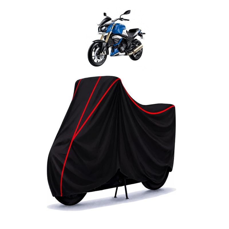 Image of Mojo XT Water Resistant Bike Cover for All Motorcycles & Scooters | Heavy Duty Premium Taffeta Fabric | UV Protection, Dustproof, Scratchproof | All Weather Two Wheeler Body Cover with Elastic Bottom