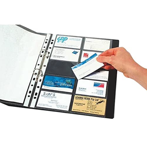 Fundas de plástico A4 Marbig 25715 organizador de tarjetas de visita 10 ud