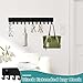 Imagen de bayidun 2 Pcs Colgador Llaves Pared Negro