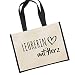 huuraa Jutetasche Lehrerin mit Herz Tragetasche Black 21 Liter mit Motiv für die tollsten Menschen Geschenk Idee für Freunde und Familie