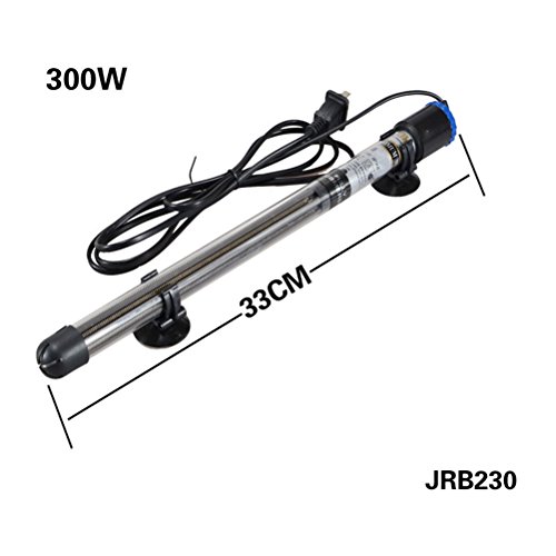 UEETEK 300W Submersible Heater Heating Rod for Fish Tank Aquarium Temperature Adjustment,33CM Length