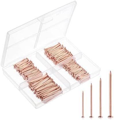 Mr. Pen- Nail Assortment Kit, 600 Pcs, 4 Sizes, Rose Gold, Small ...