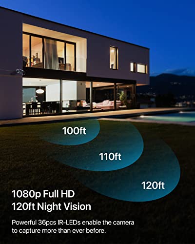 Zosi 4Pack 1920Tvl 1080P Hd Tvi Security Cameras 120Ft Night Vision Cctv Cameras Home Security Day/Night Waterproof Camera For 720P,1080P,5Mp,4K Hd-Tvi Analog Dvr Systems #TOP2