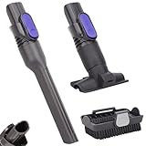 Vacuum Crevice Tool and Removable 2-in-1 Tool Brush Replacement Parts Compatible with Shark Pet Cordless Stick IX141 IZ462H IZ483H IZ363HT IZ361H IZ163H IZ362H Attachments for D-Shaped Vacuum Cleaner