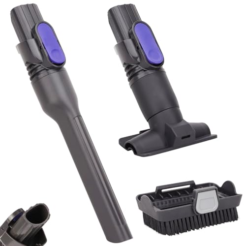 Vacuum Crevice Tool and Removable 2-in-1 Tool Brush Replacement Parts Compatible with Shark Pet Cordless Stick IX141 IZ462H IZ483H IZ363HT IZ361H IZ163H IZ362H Attachments for D-Shaped Vacuum Cleaner
