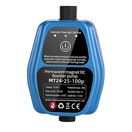 MagiDeal Household Water Booster Pump 100W Boost for Kitchen Sink Shower, Blue, 13.6cmx8.6cmx9.2cm