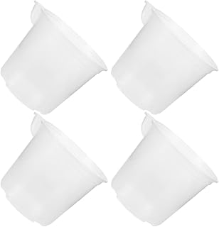 Sewroro 4pcs Self-Watering Planters with Plastic Containers for Indoor Plants, Automatic Watering Flower Pots Suitable for Orchids and Home Gardening