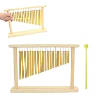 20 Töne Chime, Single Row Musik Percussion Instrumente, Wind Chime Tree mit Hammer, 20 Bars Metallisches Klangspiel, Windspiele, Windglocke für Musikmeditations-Yoga im Klassenzimmer Musikinstrument