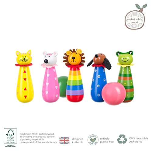 Orange Tree Toys Ott03573 Wooden Skittles, #TOP4