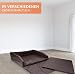 Mayaadi-Home XL Premium Hundebett - 110 x 90 x 38 cm | Hochwertiger Autositz für Deinen Hund | Autohundebett mit Schutzdecke, Kofferraum Bett aus Kunstleder | Travel Duo Schwarz-Dunkelgrau
