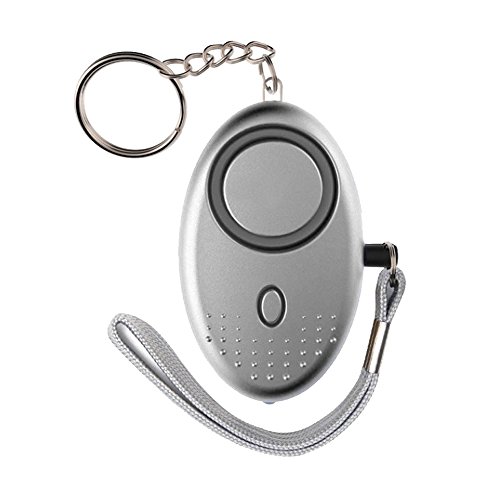 KKmoon Alarme pessoal 120-130dB Som de Emergência Auto-Defesa Alarme de Segurança Chaveiro Lanterna