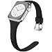 Laffav Sport Band Compatible with Apple Watch 40mm 38mm iWatch Series 5 4 3 2 1 for Women Men, Black, S/M