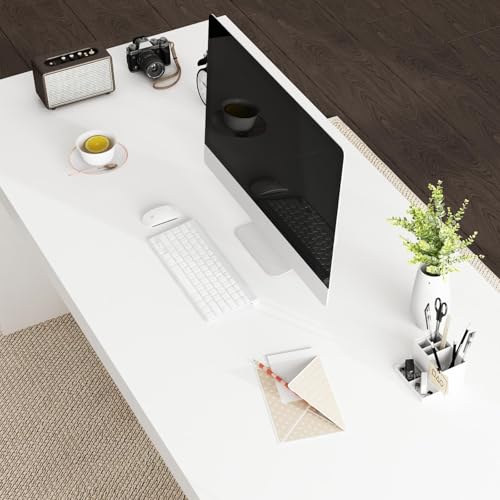 Image of FUFU&GAGA 70.9 inch Large Standing Desk with Drawer, Electric Height Adjustable Desk with File Cabinet, Executive Computer Table, Sit Stand Desks, for Home Office, White, 70.9 inchW x 31.6 inchD x 29.5 inch-44 inchH