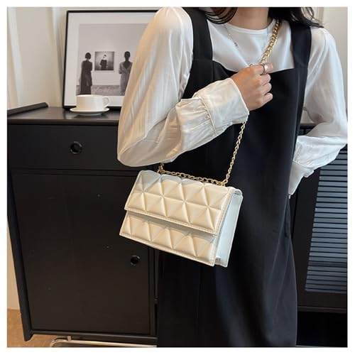 Small Quilted PU Leather Crossbody Bag for Women Quilted Purse Cresent Shoulder Bags Handbags2