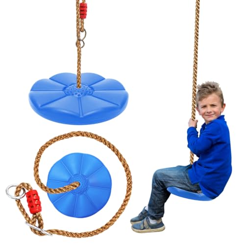 Yuraigm Tellerschaukel Outdoor, Schaukel Kletterseil Baum Kinderschaukel...