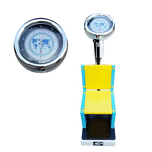 Mechanische Säulenwaage mit abnehmbarem Stuhl - 120 kg / 160 kg, Präzisions-Analogwaage, mit Messstab, übergroßem Zifferblatt, leicht ablesbare Maße