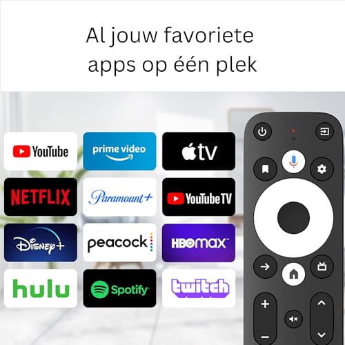 GD1 4K HDR Streaming Stick | Android TV 14 | Smart TV Box met Google Assistent | Compatibel met Netflix, YouTube, Disney+ & Apps - Afbeelding 4
