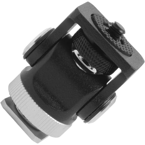 Muuookka Accesorios de Fotografía Flash Cámara Zapata Portátil Herramientas de Montaje Mini Adaptador de Rótula Ángulo Ajustable para DSLR Estilo A