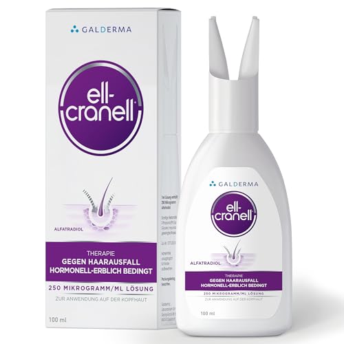 Ell Cranell, 100 ml Lösung bei hormonell-erblich bedingtem Haarausfall, für Männer und Frauen geeignet, zielgerichtete Wirkung gegen DHT Ell Cranell, 100 ml Lösung bei hormonell-erblich bedingtem Haarausfall, für Männer und Frauen geeignet, zielgerichtete Wirkung gegen DHT