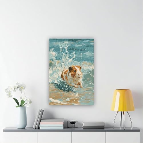 Poster cochon d'inde dans l'eau : idée cadeau originale et design - 6