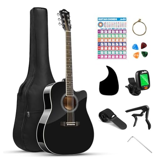 Moukey 41 Inch Acoustic Guitar black