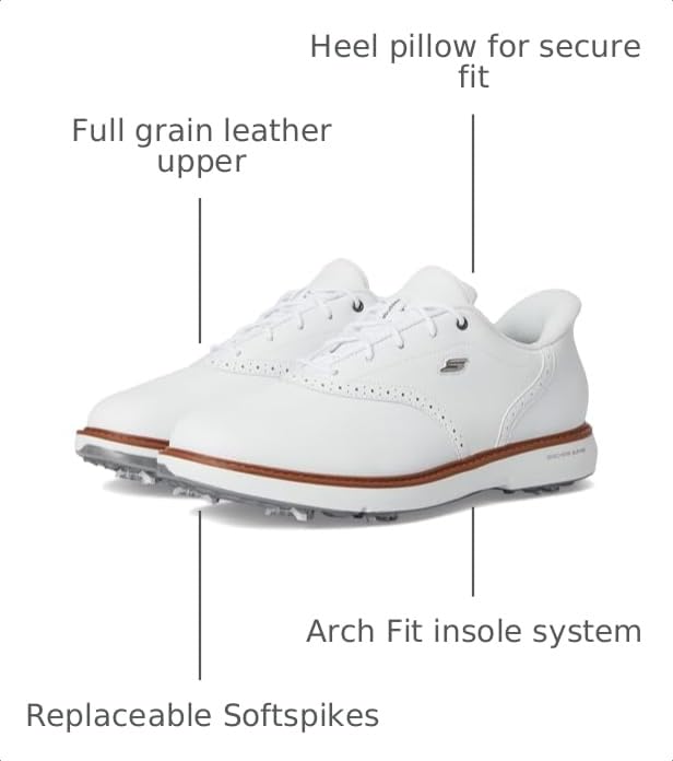 Image of Skechers GO GOLF Prestige Slip-in ArchFit Spiked Golf Shoe
