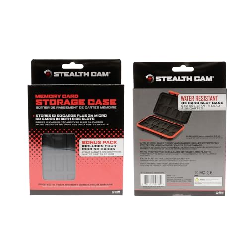 STEALTH CAM SD Card - High-Speed Data Transferring Storage Game Trail Hunting Scouting Photo Video Recording Cameras, 16GB SD Card (4 Pack) w/Memory Card Storage Case - Image 5