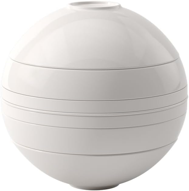 La Boule White, 7-piece dinnerware set for two, Premium Porcelain