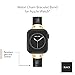 Anne Klein Leather Fashion Band for Apple Watch Secure, Adjustable, Apple Watch Band