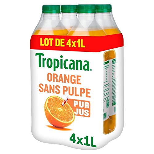 TROPICANA - Tropicana Pure Premium Orange Sans Pulpe 4X1L - Un Articles