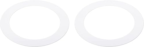 PATIKIL Anillos de goof de 3.78 pulgadas de diámetro exterior de 5.31 pulgadas para luz empotrada, paquete de 2 anillos de iluminación de metal
