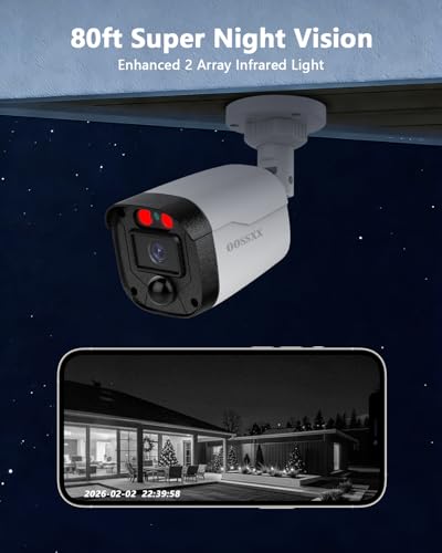 Image of Outdoor Wired Security Camera System Home Video Surveillance Cameras Systems