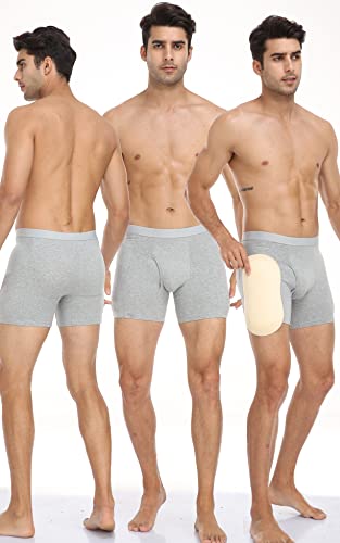 Men 4PS Padded Underwear Briefs Boxers,Butt Lifting Panties Man Sponge Butt Hip Enhancer Shaper Underwear2