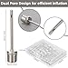 Therma Ball Pump Needle Air Pump Needles Stainless Steel Ball Pump Inflation Needle for Sports with Storage Box 35 Pack, Silver