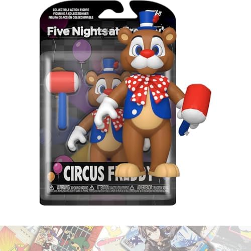 Funko Circus Freddy: Action Figure Vinyl Figurine Bundle with 1 F N A F Theme Compatible Trading Card (67624) image 3