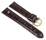  Maurice Lacroix Uhrenarmband Leder Louisiana Optik Dunkelbraun 19mm 19437G