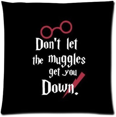 Dont Let the Muggles Get You Down Lightweight Square Zippered Pillowcase 16" x 16" (Two sides)